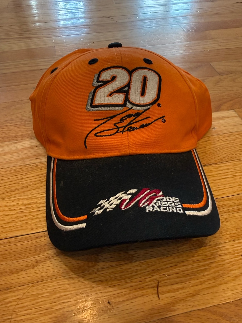 Tony Stewart Racing #20 Orange and Black Racing Cap with Team Embroidery